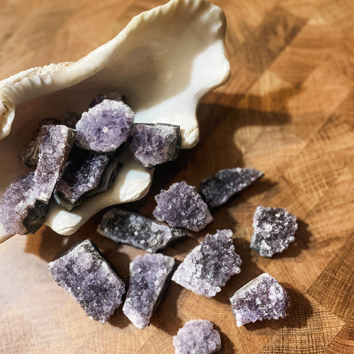 Amethyst Druzy Clusters