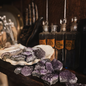 Amethyst Druzy Clusters