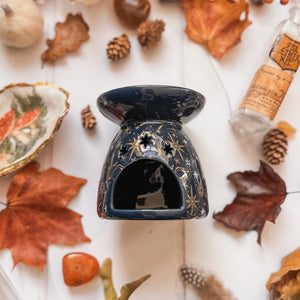 Celestial Oil Burner - Midnight Blue